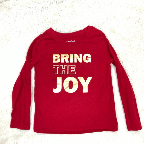 Cat & Jack Other - Bring the Joy long sleeve shirt